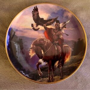 ‘Spirit of the East Wind’ Native American Plate from Franklin Mint Collection